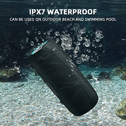 ROYQUEEN Bluetooth Speaker,30W Loud Stereo Sound Portable Speaker,Deep Bass,IP67 Waterproof and Dustproof,Wireless Dual Pairing,Built-in Mic,for Outdoor,Indoor