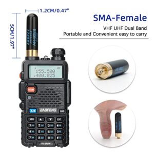 BaoFeng UV-5R Radio 8W Ham Radio Handheld uv5r Dual Band Rechargeable Two Way Radio with Extra 771 Antenna Programming Cable Full Kits，2Pack