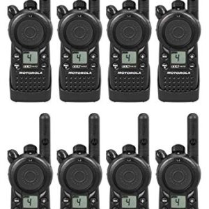 8 Pack of Motorola CLS1410 Two Way Radio Walkie Talkies