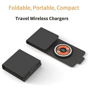 Transparent Foldable Wireless Charger Station 3 in 1, Magnetic Dual Wireless Charging Pad for Multiple Devices, iPhone, AirPods, Apple Watch