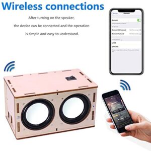 CYOEST DIY Bluetooth Speaker Box Kit Electronic Sound Amplifier - Build Your Own Portable Wood Case Bluetooth Speaker Sound - Science Experiment and STEM Learning for Kids, Teens and Adults