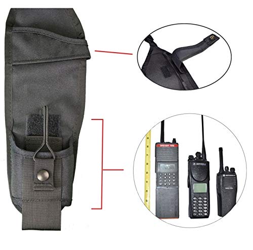 USH-300D Double Radio Shoulder Holster Chest Harness with an Adjustable Radio Pouch fits All Medium to Large Motorola ICOM Vertex Two Way Radios. Made in The USA by HOLSTERGUY