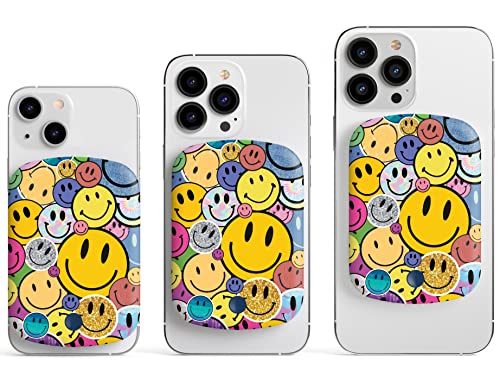 Casely Power Pod | MagSafe Compatible Battery Pack | All Smiles | Smiley Face Sticker Power Pod (5,000 mAh)