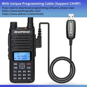 Ham Radio Baofeng BF-H6 10W High Power Two Way Radio Dual Band Handheld Walkie Talkie with Extra Battery Car Charger Programming Cable etc，2Pack
