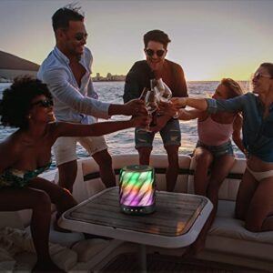 LFS Bluetooth Speaker with Lights, Portable Wireless Speaker, Powerful 20W Sound, IPX5 Waterproof, 7 Color Lights, 20H Playtime, Night Light Party Speakers, Perfect for Home, Outdoor, Holiday