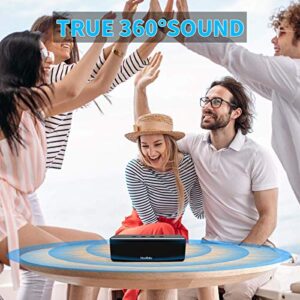 Bluetooth Speakers,MusiBaby Portable Speakers Bluetooth Wireless,Waterproof,Outdoor,Speakers with Loud Stereo,Booming Bass,Dual Pairing,24H Play,Bluetooth Speaker for Home,Party,Gifts(Black)