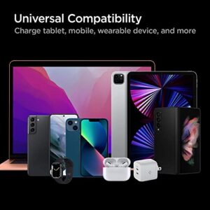 Spigen GaN 452 Total 45W 2 Ports GaN III Tech Dual USB C Wall Charger PD 3.0 Charging Block Compatible with iPhone 14 13 Plus Mini Pro Max 12 iPad Air Galaxy S23 Ultra Plus Z Fold 4 Flip 4 S22 S21