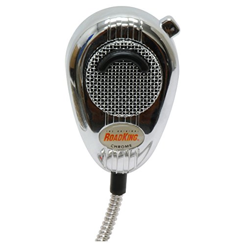 RoadKing RK56CHSS Chrome Noise Canceling CB Microphone with Chrome Flex Cord,XLR