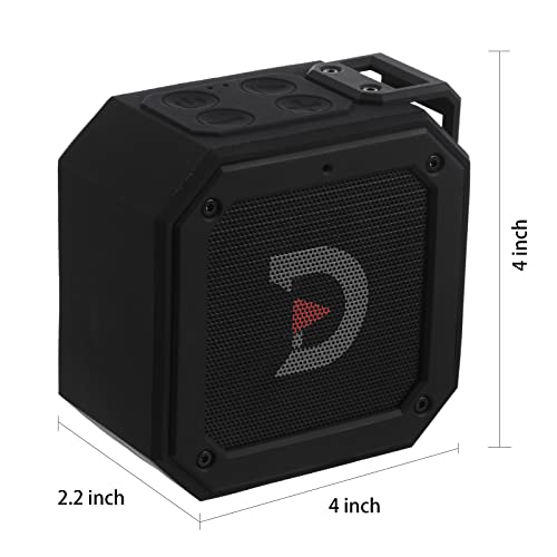 ACHIX Bluetooth Speaker for Golf Cart, Magnetic Portable Wireless Speaker with Loud Stereo Sound Bass Boost 20 Hours Play IPX7 Waterproof, TWS & SD Card Function(with Storage Case, Black)