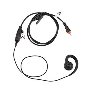 airsn clp1010 earpiece for motorola clp1040 walkie talkie 2 way radio with c ring single wire earpiece and mic ptt