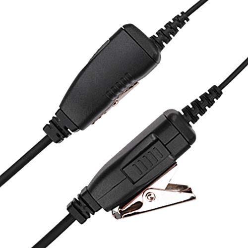 AIRSN CLP1010 Earpiece for Motorola CLP1040 Walkie Talkie 2 Way Radio with C Ring Single Wire Earpiece and Mic PTT