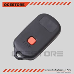 OCESTORE HYQ12BBX Car Key Fob Keyless Control Entry Remote HYQ12BAN 2 Button Vehicles Replacement Compatible with FJ Cruiser Echo Prius Rav4 Tundra 89742-0C020 89742-20200