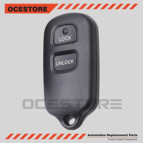 OCESTORE HYQ12BBX Car Key Fob Keyless Control Entry Remote HYQ12BAN 2 Button Vehicles Replacement Compatible with FJ Cruiser Echo Prius Rav4 Tundra 89742-0C020 89742-20200