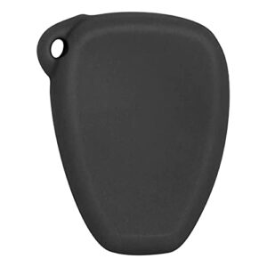 Keyless2Go Replacement for New Silicone Cover Protective Case for Select Dodge Chrysler Jeep 3 Button Remote Head Keys - Black