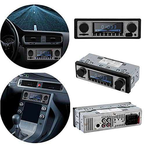 Gerioie Car Music Player, Bluetooth Classic Compact Size Auto Radio, for Auto Playing Car(12V)