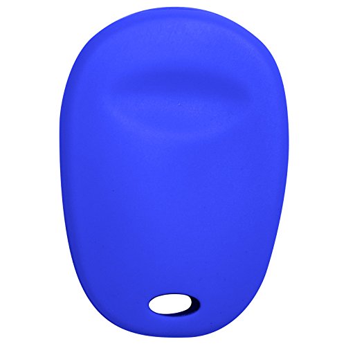 Keyless2Go Replacement for New Silicone Cover Protective Case for 3 Button Remote Key Fobs with FCC GQ43VT20T - Blue