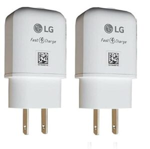 original lg quickcharge 3.0 wall charging fast adapter for g5 g6 nexus 5x 6p v10 v20 v30 – 2 pack – bulk packaging