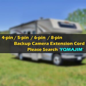 Dash Cam Rear View Camera Extension Cord,YQMAJIM 4 Pin 9.8 Ft Extension Cable for Car Backup Camera/ Reverse Car Recorder(4 Pin 9.8Ft)