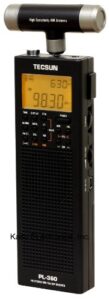 tecsun pl-360 digital pll portable am/fm shortwave radio with dsp, black
