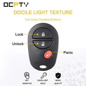 OCPTY 1470A-1T 1 X Flip Key Entry Remote Control Key Fob Transmitter Replacement for Toyota HighLander Sequoia Tacoma Sienna 1470A-1T 3 Buttons 315Mhz