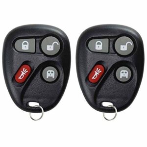 keylessoption keyless entry remote control car key fob replacement for 15752330 (pack of 2)