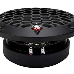 Rockford Fosgate PPS4-6 6.5" 400W 4-Ohm Midrange Car Audio Speaker Pair with Fiber Reinforced Paper Cone and Stamp Cast Aluminum Frame