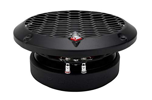 Rockford Fosgate PPS4-6 6.5" 400W 4-Ohm Midrange Car Audio Speaker Pair with Fiber Reinforced Paper Cone and Stamp Cast Aluminum Frame