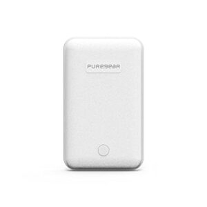 PureGear 10W Qi-Certified Fast Portable Fast Magnetic Wireless Charger for iPhone 14/14Plus/14Promax/13/13Pro/13ProMax / 12/12 Pro Work with MagSafe Case, AirPods/iPhone 11, Galaxy S22 S21 &More