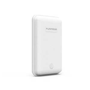 PureGear 10W Qi-Certified Fast Portable Fast Magnetic Wireless Charger for iPhone 14/14Plus/14Promax/13/13Pro/13ProMax / 12/12 Pro Work with MagSafe Case, AirPods/iPhone 11, Galaxy S22 S21 &More