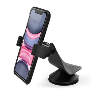 arteck car mount, universal mobile phone car mount holder 360° rotation for auto windshield and dash, for cell phones apple iphone 14, 14 pro, 14 pro max, 13, 12, 11, xs, se, android cellphone, gps