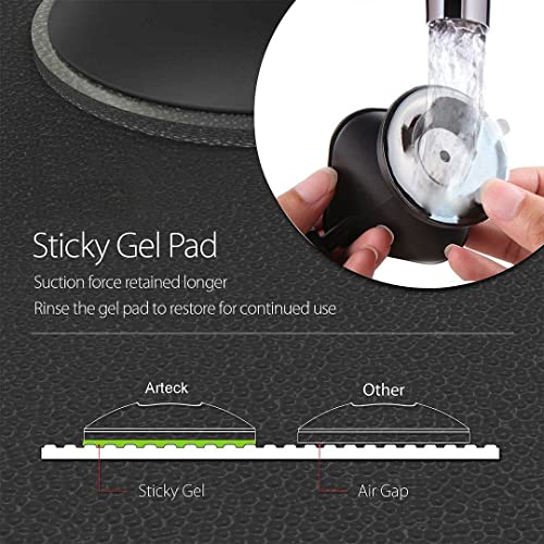 Arteck Car Mount, Universal Mobile Phone Car Mount Holder 360° Rotation for Auto Windshield and Dash, for Cell Phones Apple iPhone 14, 14 Pro, 14 Pro Max, 13, 12, 11, Xs, SE, Android Cellphone, GPS
