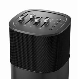 ABRAMTEK 200W Bluetooth Speaker, E500 (2nd Gen) High Power Wireless Portable Speaker w/Bass Middle Treble Equalizer, HDMI ARC, AUX, Music Movie Game Modes, Gray