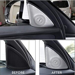 Car Door Stereo Speaker Cover Trim for Mercedes Benz New Class C W205 2015-2019 Car Accessories Speaker Cover Trim Sticker