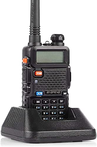 Baofeng UV-5R 8 Watt Ham Two Way Radio Upgrade Version (144-148/420-450Mhz), Dual Band Walkie Talkie 1800mAh Li-ion Battery