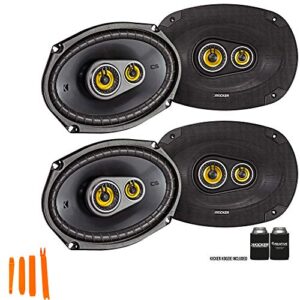 KICKER 46CSC6934 - Two Pairs of CS-Series CSC693 6x9-Inch (160x230mm) 3-Way Speakers, 4-Ohm (2 Pairs)