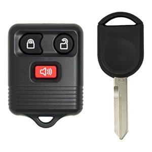 keyless2go replacement for keyless entry car key fob vehicles that use 3 button cwtwb1u331, self-programming with new uncut 80 bit transponder ignition car key h92 h84 h85
