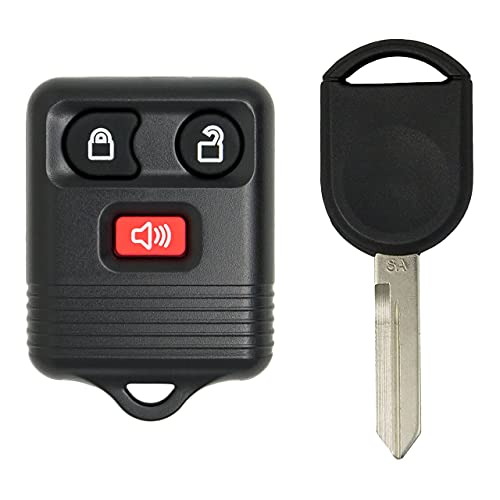 Keyless2Go Replacement for Keyless Entry Car Key Fob Vehicles That Use 3 Button CWTWB1U331, Self-programming with New Uncut 80 Bit Transponder Ignition Car Key H92 H84 H85