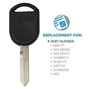 Keyless2Go Replacement for Keyless Entry Car Key Fob Vehicles That Use 3 Button CWTWB1U331, Self-programming with New Uncut 80 Bit Transponder Ignition Car Key H92 H84 H85