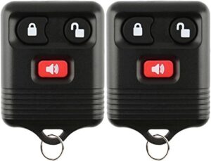 keylessoption keyless entry remote control car key fob alarm for ford lincoln mercury cwtwb1u345 (pack of 2)