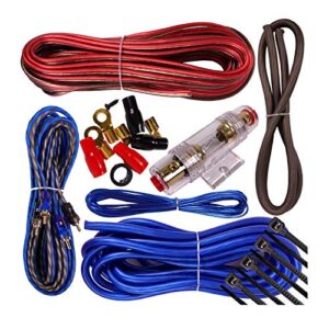 complete 1000w gravity 8 gauge amplifier installation wiring kit amp pk2 8 ga blue – for installer and diy hobbyist – perfect for car/truck/motorcycle/rv/atv