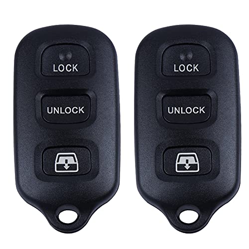 Replacement Keyless Remote Key Fob fit for 1999-2009 Toyota 4Runner / 2001-2008 Sequoia FCC ID：HYQ12BAN HYQ12BBX HYQ1512Y (Pack of 2)