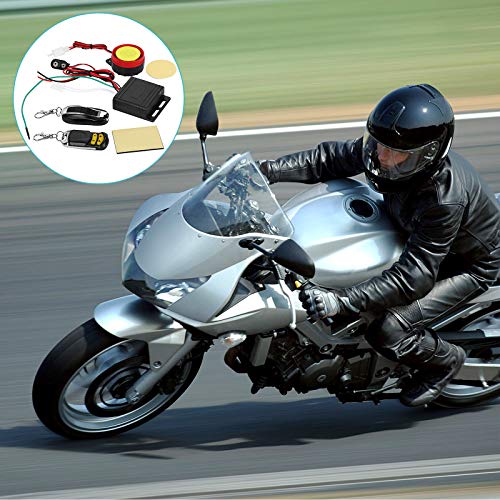 Motorcycle Bike Anti-Theft Alarm System, 12V Universal Anti-Theft Security Alarm with Double Remote Control