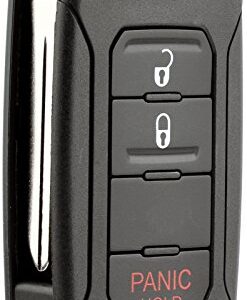 KeylessOption Keyless Entry Remote Control Car Flip Key Blade Fob Uncut Blank Chip Transponder Replacement