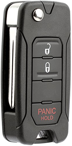 KeylessOption Keyless Entry Remote Control Car Flip Key Blade Fob Uncut Blank Chip Transponder Replacement