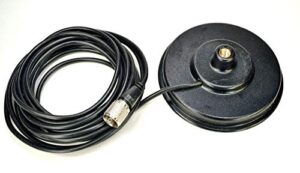 5″ magnet mount with pl-259 plug & 16` foot coax for cb/ham radio antenna – workman pm5