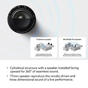 BALMUDA The Speaker | Portable Bluetooth Speaker | Clear 3 Dimensional Sound with Light Features