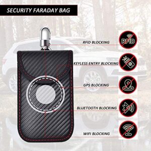 Faraday Pouch for car Keys,2 Pack Faraday Bag | Car Key Signal Blocking Pouch | Keyless Entry Car Keys Case | RFID Blocker Bag for Car Security | Anti-Theft Remote Entry Keyless protector