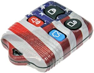 dorman 13607us keyless entry transmitter cover compatible with select ford / lincoln / mercury models, red; white; blue