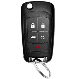 Fits for Chevy Camaro Equinox 2010-2017/ Cruze 2011-2016/ Sonic 2012-2017/ Malibu 2014-2016/ GMC Terrain Buick Lacrosse Regal Verano Encore Keyless Entry Remote Fob Replacement for P/N: OHT01060512