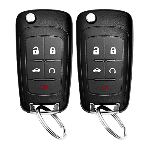 Fits for Chevy Camaro Equinox 2010-2017/ Cruze 2011-2016/ Sonic 2012-2017/ Malibu 2014-2016/ GMC Terrain Buick Lacrosse Regal Verano Encore Keyless Entry Remote Fob Replacement for P/N: OHT01060512